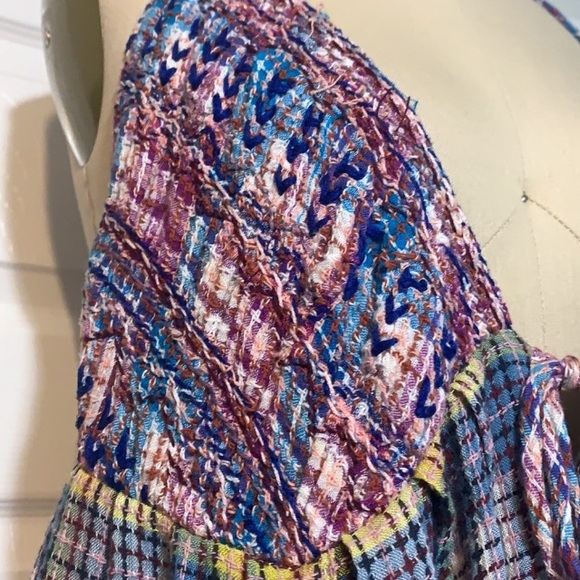 Free People Plaid June Bug Maxi Dress NWT LARGE - Picture 6 of 6